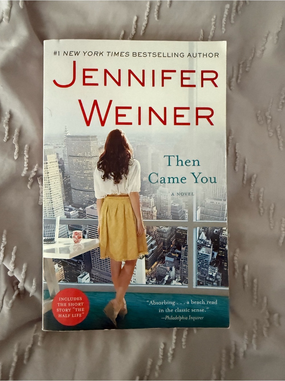 Jennifer Weiner "Then Came You" Paperback - White, Red, Yellow, Teal